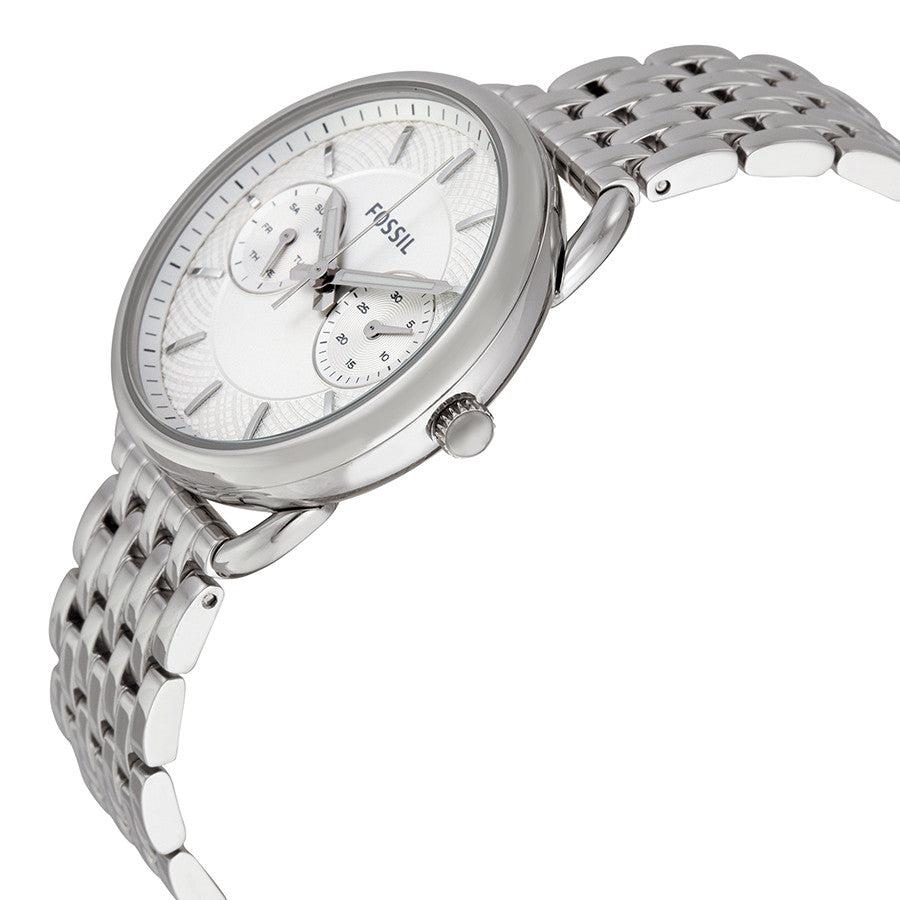 Fossil Jacqueline Multi-Function Mother of Pearl Dial Silver Steel Strap Watch for Women - ES3755 Buy Now By Fossil