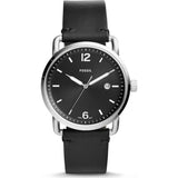 Fossil The Commuter Black Dial Black Leather Strap Watch for Men - FS5406 Buy Now By Fossil