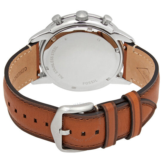 Fossil Townsman Chronograph Blue Dial Brown Leather Strap Watch for Men - FS5279 Buy Now By Fossil