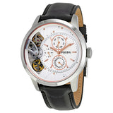 Fossil Townsman Twist Multifunction White Dial Black Leather Strap Watch for Men - ME1164 Buy Now By Fossil