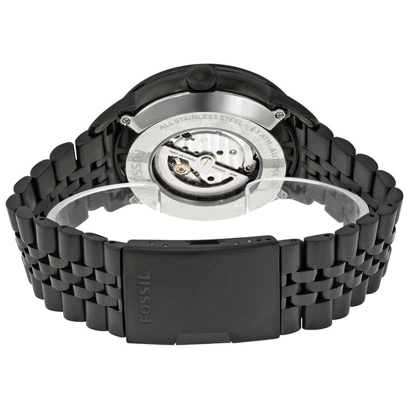 Fossil Townsman Multi Function Mechanical Black Dial Black Steel Strap Watch for Men - ME3062 Buy Now By Fossil