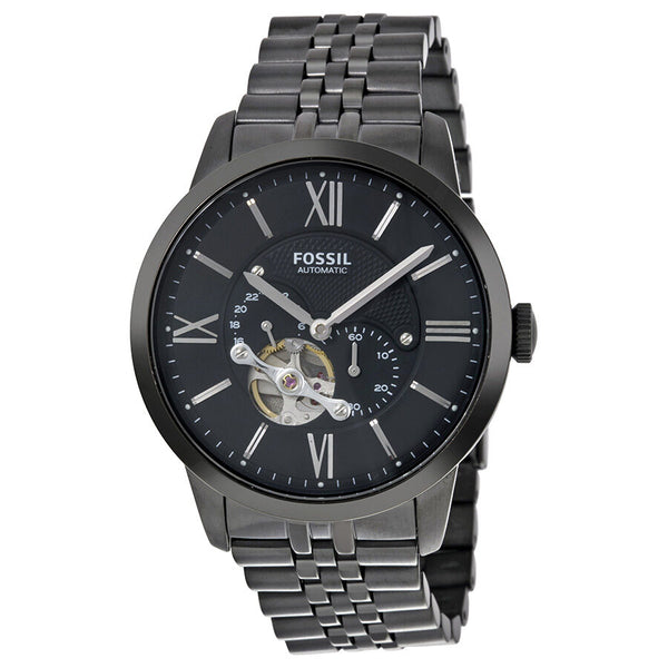 Fossil Townsman Multi Function Mechanical Black Dial Black Steel Strap Watch for Men - ME3062 Buy Now By Fossil