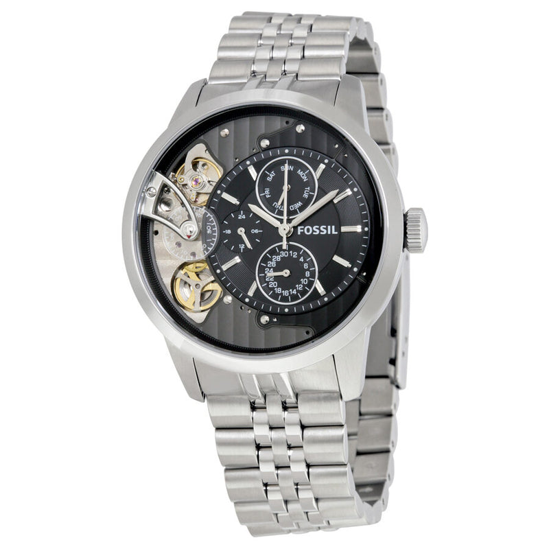 Fossil Townsman Multifunction Black Dial Silver Steel Strap Watch for Men - ME1135 Buy Now By Fossil