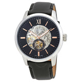 Fossil Townsman Skeleton Black Dial Black Leather Strap Watch for Men - ME3153 Buy Now By Fossil