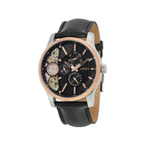 Fossil Twist Multi-Function Chronograph Black Dial Black Leather Strap Watch for Men - ME1099 Buy Now By Fossil