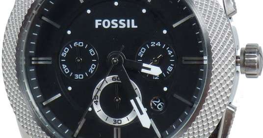 Fossil Machine Chronograph Black Dial Silver Steel Strap Watch for Men - FS4776 Buy Now By Fossil