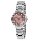Fossil Virginia Pink Dial Silver Steel Strap Watch for Women - ES3504 Buy Now By Fossil