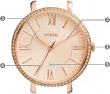 Fossil Jacqueline Rose Gold Dial Rose Gold Steel Strap Watch for Women - ES3632 Buy Now By Fossil