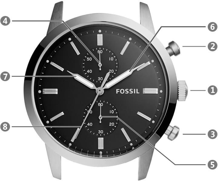Fossil Townsman Multifunction Black Dial Black Leather Strap Watch for Men - FS5396 Buy Now By Fossil