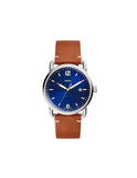 Fossil Commuter Blue Dial Blue Leather Strap Watch for Men - FS5325 Buy Now By Fossil