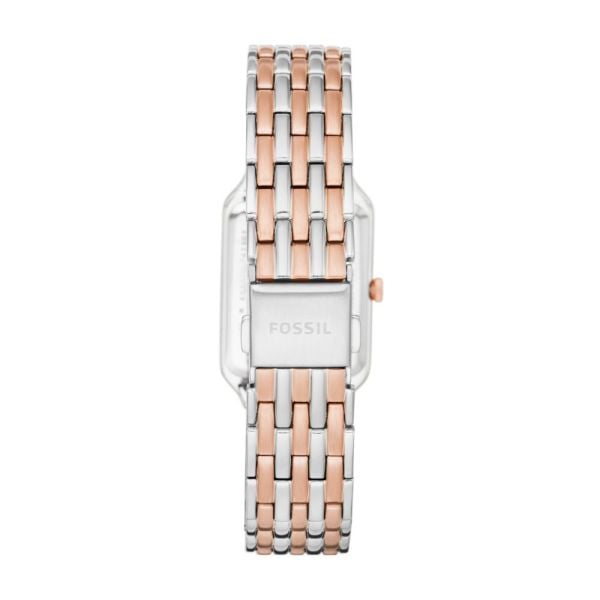 Fossil Raquel Three Hand White Dial Two Tone Steel Strap Watch For Women - ES5222 Buy Now By Fossil