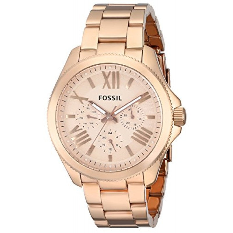 Fossil Cecile Rose Gold Dial Rose Gold Steel Strap Watch for Women - AM4511 Buy Now By Fossil