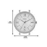 Fossil Jacqueline White Dial Silver Steel Strap Watch for Women - ES3545 Buy Now By Fossil