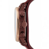 Fossil Original Boyfriend Sport Chronograph Maroon Dial Maroon Leather Strap Watch for Women - ES4114 Buy Now By Fossil