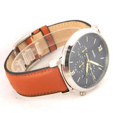 Fossil Neutra Chronograph Blue Dial Brown Leather Strap Watch for Men - FS5453 Buy Now By Fossil