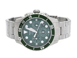 Fossil FB-03 Chronograph Green Dial Silver Steel Strap Watch for Men - FS5726 Buy Now By Fossil