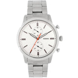 Fossil Townsman White Dial Silver Steel Strap Watch for Men - FS5346 Buy Now By Fossil