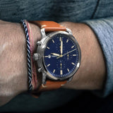 Fossil The Commuter Blue Dial Brown Leather Strap Watch for Men - FS5401 Buy Now By Fossil