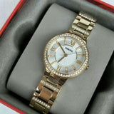 Fossil Virginia White Dial Gold Steel Strap Watch for Women - ES3283 Buy Now By Fossil
