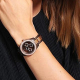Fossil Stella Multifunction Brown Dial Two Tone Steel Strap Watch for Women - ES4079 Buy Now By Fossil