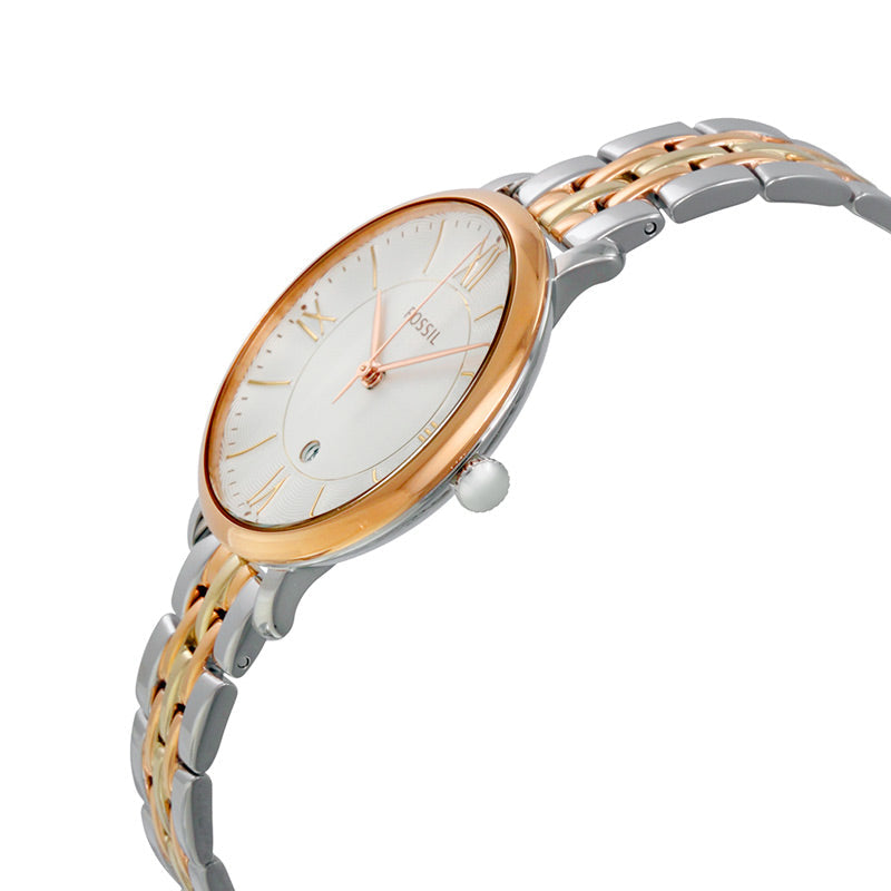 Fossil Jacqueline White Dial Two Tone Steel Strap Watch for Women - ES3844 Buy Now By Fossil