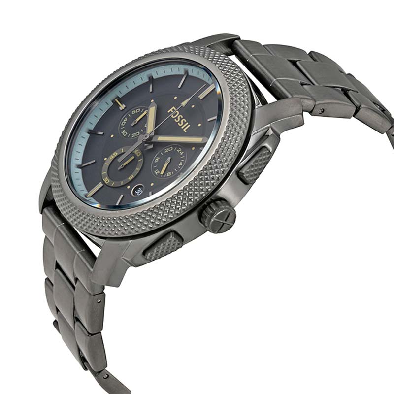 Fossil Machine Chronograph Grey Dial Grey Steel Strap Watch for Men - FS5172 Buy Now By Fossil