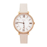 Fossil Jacqueline White Dial Pink Leather Strap Watch for Women - ES4303 Buy Now By Fossil
