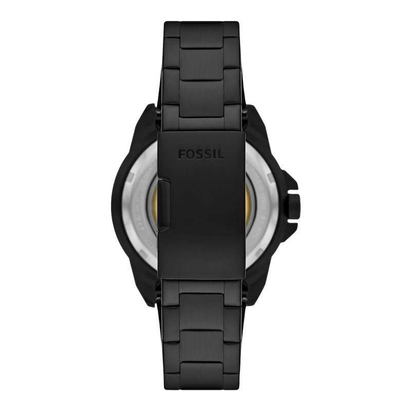 Fossil Bronson Automatic Skeleton Black Dial Black Steel Strap Watch for Men - ME3217 Buy Now By Fossil