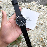 Fossil The Commuter Black Dial Black Leather Strap Watch for Men - FS5406 Buy Now By Fossil
