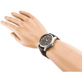 Fossil Twist Chronograph Multifunction Taupe Dial Brown Leather Strap Watch for Men - ME1098 Buy Now By Fossil