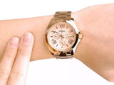 Fossil Cecile Rose Gold Dial Rose Gold Steel Strap Watch for Women - AM4511 Buy Now By Fossil