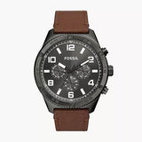 Fossil Brox Multifunction Grey Dial Brown Leather Strap Watch for Men - BQ2800 Buy Now By Fossil