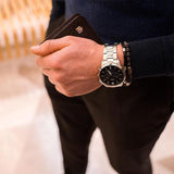 Fossil Neutra Chronograph Black Dial Silver Steel Strap Watch for Men - FS5384 Buy Now By Fossil