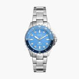 Fossil Blue Dive Three Hand Blue Dial Silver Steel Strap Watch For Women - ES5353 Buy Now By Fossil