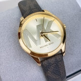 Michael Kors Jaycie Three Hand Gold Dial Brown Leather Strap Watch for Women - MK2862 Buy Now By Michael Kors
