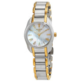 Tissot T Wave Mother of Pearl Dial Two Tone Steel Strap Watch for Women - T023.210.22.117.00 Buy Now By Tissot