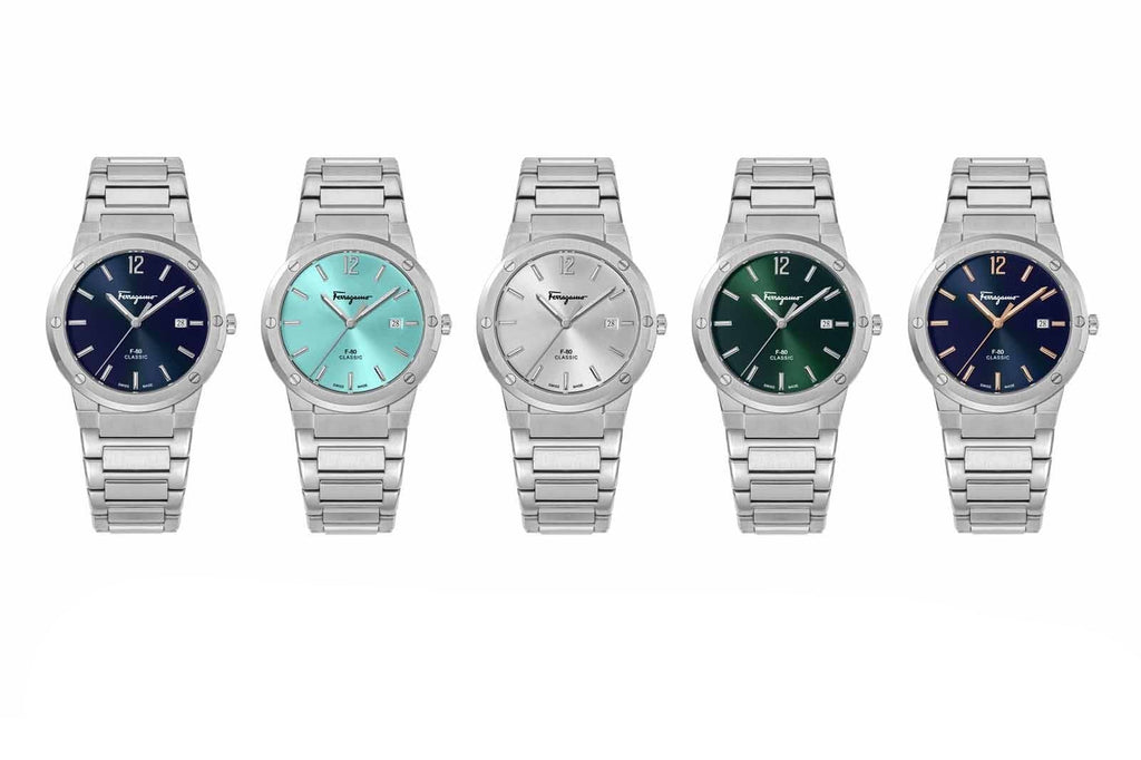 Salvatore Ferragamo F-80 Classic Green Dial Silver Steel Strap Watch for Men - SFDT02123 Buy Now By Salvatore Ferragamo