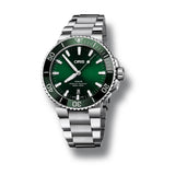 Oris Aquis Date Green Dial Silver Steel Strap Watch for Men - 0173377304157-0782405PEB Buy Now By Oris