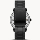 Fossil Townsman Automatic Skeleton Black Dial Black Steel Strap Watch for Men - ME3197 Buy Now By Fossil