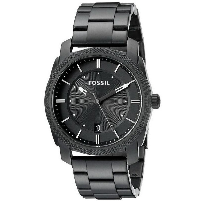 Fossil Machine Chronograph Black Dial Grey Steel Strap Watch for Men - FS4774 Buy Now By Fossil