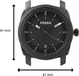 Fossil Machine Black Dial Black Steel Strap Watch for Men - FS4775 Buy Now By Fossil