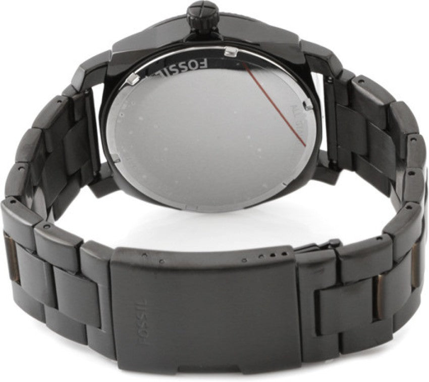Fossil Machine Black Dial Black Steel Strap Watch for Men - FS4775 Buy Now By Fossil
