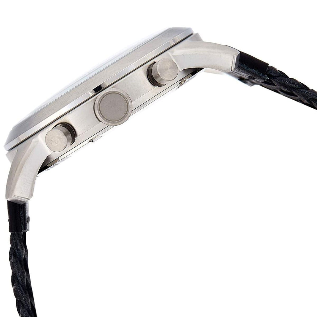 Fossil Pilot 54 Chronograph Black Dial Black Leather Strap Watch for Men - FS5181 Buy Now By Fossil