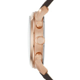 Fossil Pilot 54 Chronograph Blue Dial Brown Leather Strap Watch for Men - FS5204 Buy Now By Fossil