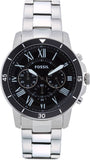 Fossil Grant Sport Chronograph Black Dial Silver Steel Strap Watch for Men - FS5236 Buy Now By Fossil