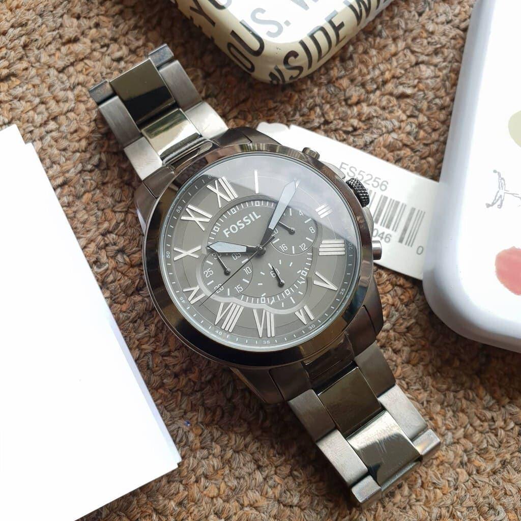 Fossil Grant Chronograph Black Dial Two Tone Steel Strap Watch for Men - FS5269 Buy Now By Fossil