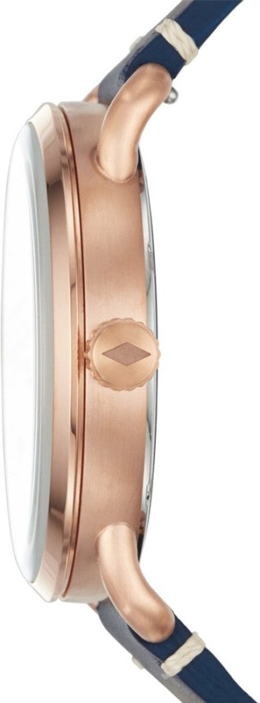 Fossil The Commuter Blue Dial Blue Leather Strap Watch for Men - FS5274 Buy Now By Fossil