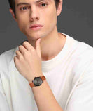 Fossil Commuter Three Hand Date Black Dial Brown Leather Strap Watch for Men - FS5276 Buy Now By Fossil