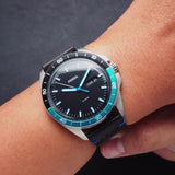 Fossil Sport 54 Day Date Black Dial Black Leather Strap Watch for Men - FS5321 Buy Now By Fossil