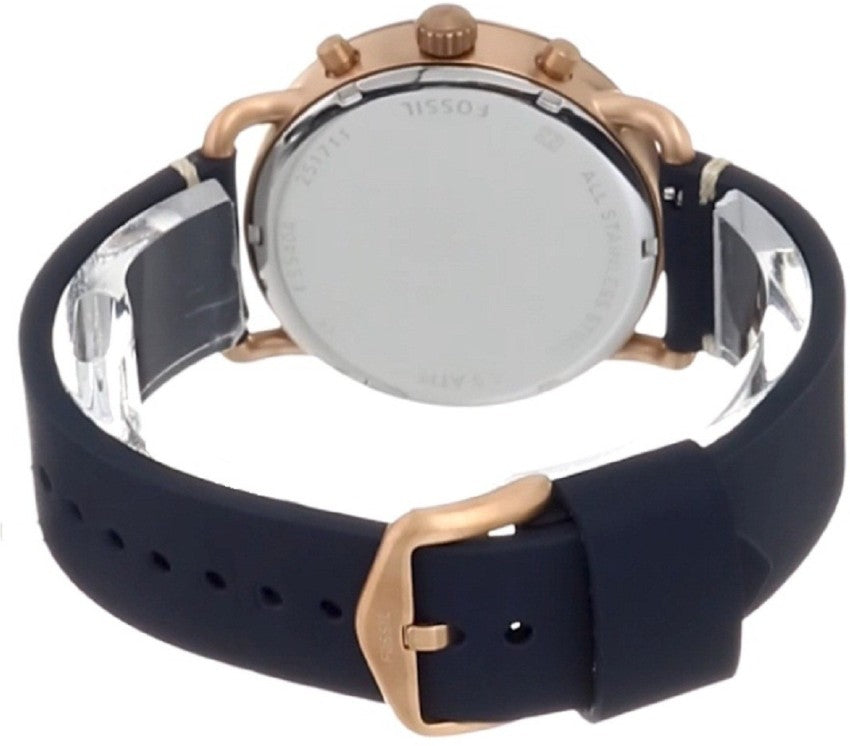 Fossil The Commuter Blue Dial Blue Leather Strap Watch for Men - FS5404 Buy Now By Fossil